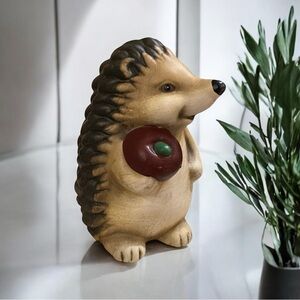 Vintage Melinera Ceramic Hedgehog Figurine ~ Made In Germany